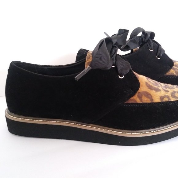Black & Leopard Shoes - Size 8 - Picture 8 of 11